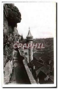 Postcard Old Pyrlnees Rocamadour Ocean view from the House of Mary