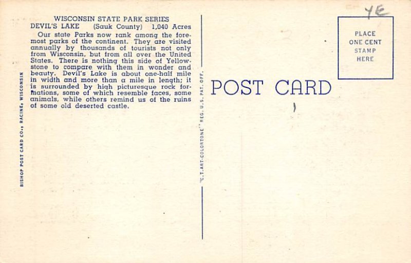 Devils Lake State Park Elephant Rock - Devils Lake State Park, Wisconsin WI P...