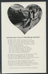 Literature Postcard - Ich Hab Mein Herz in Heidelberg Verloren!  RS15600