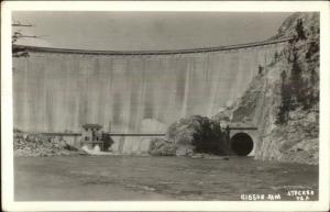 Gibson Dam Montana Real Photo Postcard