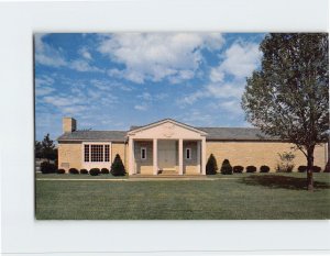 Postcard Herbert Hoover Memorial Library, West Branch, Iowa