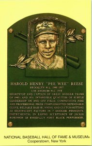 2005 Unused Cooperstown Hall of Fame Induction Plaque Postcard Pee Wee Reese 