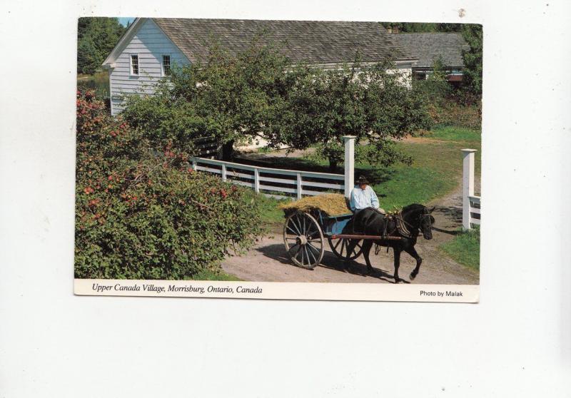 BF282314 canada morrisburg ontario village horse and cart front/back