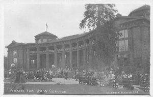 RPPC Forestry Bldg, U. of W. SEATTLE 1909 AYPE Expo Frasch Vintage Postcard