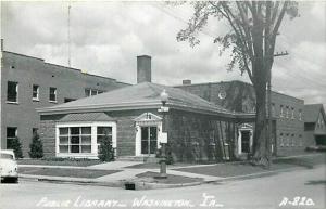 IA, Washington, Iowa, Public Library, No. A-820, RPPC