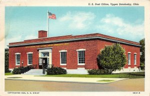 Upper Sandusky Ohio 1940s Postcard US Post Office