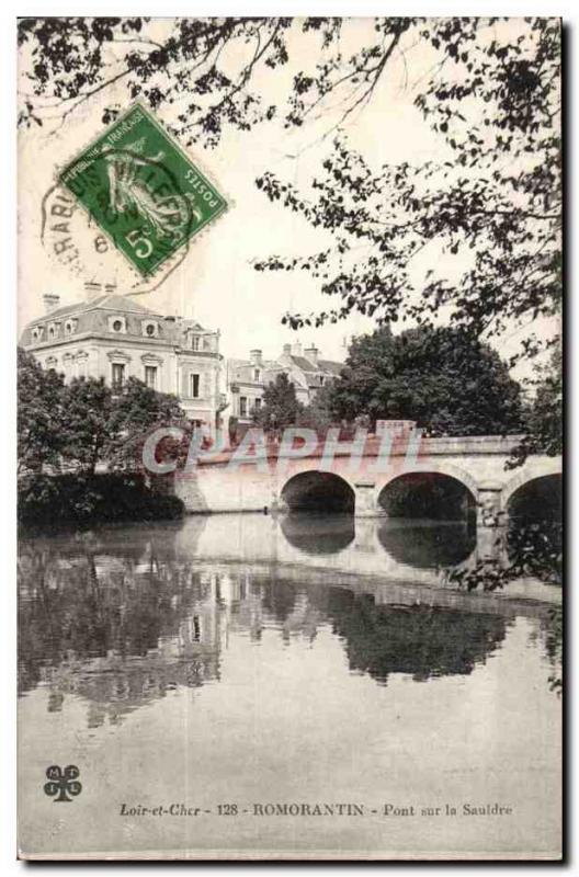 Romorantin Postcard Old Bridge SAULDRE