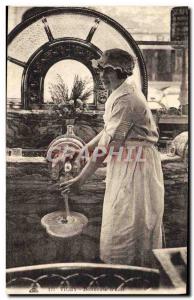 Old Postcard Vichy Cures Donor d & # 39eau