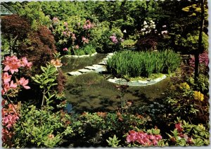 postcard Victoria, BC Canada - Butchart Gardens - Japanese Garden