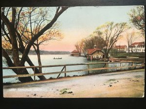 Vintage Postcard 1905 Lake Carasaljo Lakewood N.J. (Rotograph Card)