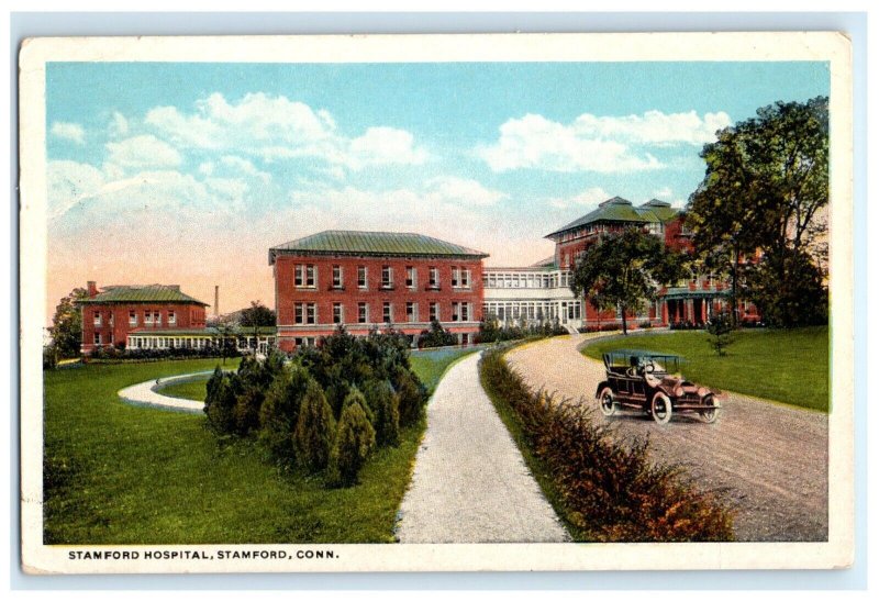 HOSPITAL STAMFORD CONNECTICUT CT POSTCARD (JX12)