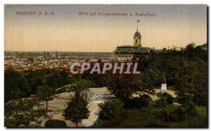 Germany - Deutschland - Neustadt - Blick auf Kriegerdenkmal u Realschule - Ol...