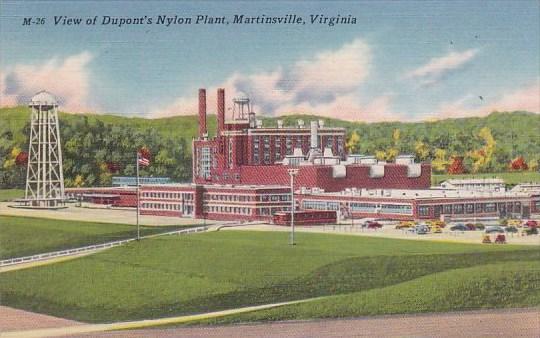 Martinsville View Of Duponts Nylon Plant Virginia