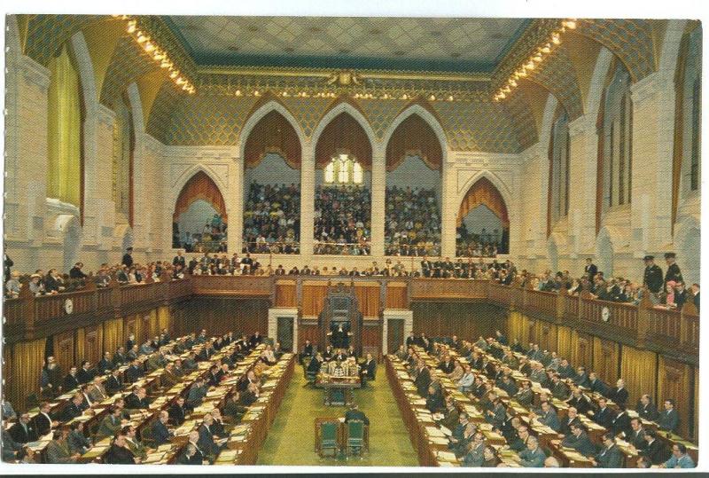 Ottawa, Canada, Parliament Hill, House of Commons, unused Postcard