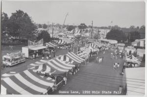 Ohio Real Photo RPPC Postcard Columbus 1992 STATE FAIR Grounds GAMES LANE 4