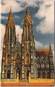 India St Philomena Church Mysore Vintage Postcard C212