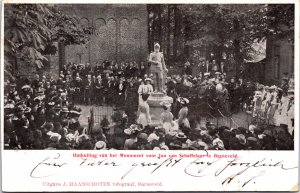 Netherlands Onthulling Van Het Monument Jan Schaffelaar Barneveld Postcard 09.72