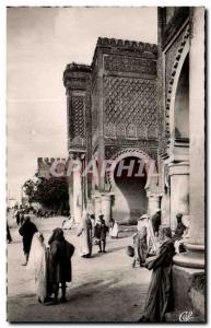 CPA Meknes Around Bab Mansour Morocco 