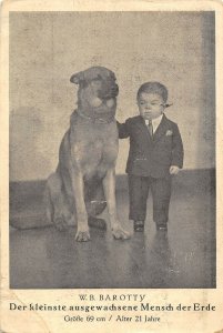 US4470 W. B. Barotty, Der Kleinste Ausgewachsene Mensch der Erde Nanism dwarf