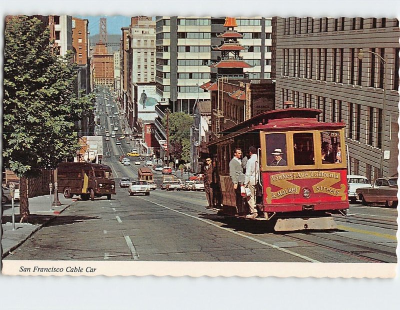 Postcard San Francisco Cable Car San Francisco California USA