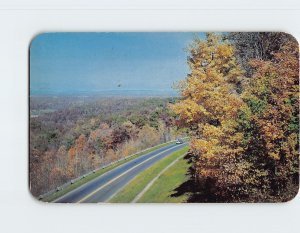 Postcard Brown County Road Scene on the Highway, Indiana