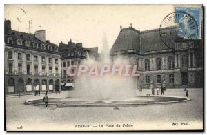 Old Postcard Rennes The Palace Square