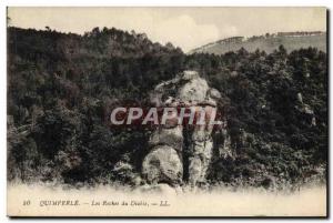 Old Postcard Quimperle Les Roches Du Diable