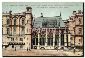 Postcard Old St Germain en Laye S and O The Facade South West Castle and Chap...