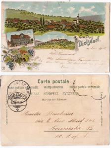 Gruss aus Dielsdorf 1900