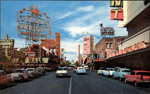 Las Vegas Nevada NV Fremont Street Gambling Storefronts Street Scene PC