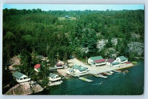 Noelville Ontario Canada Postcard North Channel Beach Camp c1950's Unposted