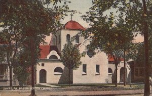 Postcard Presbyterian Church Sayre PA 1910
