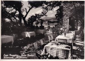 Isola Madre Lago Maggiore Ristorante Real Photo Italian Postcard