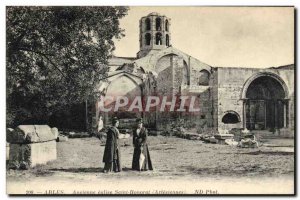 Old Postcard Arles Ancient Church St Honorat Women Folklore