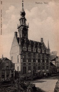 Netherlands Veere Stadhuis Vintage Postcard 09.90