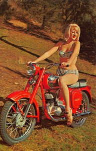 Sierra Madre CA Jawa Motorcycle World's Best Two-Stroke Postcard