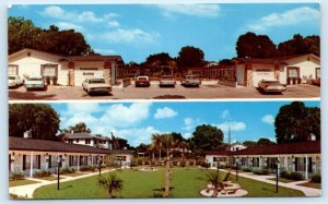 LEESBURG, Florida FL ~ Roadside WEDGEWOOD MANOR APARTMENTS c1960s Postcard