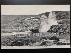 CANADA: Shore of Lake Superior on Canadian Pacific Railway c1908