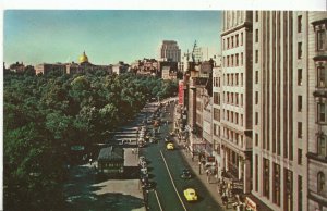 America Postcard - General View of Tremont Street - Boston Commons - Ma  ZZ2695