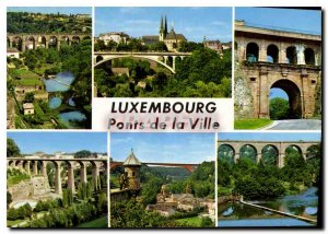 Postcard Modern Luxembourg City Bridges