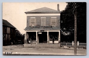 J87/ Strongsville Ohio RPPC Postcard c1910 Benbow & Clark Grocery Store 134