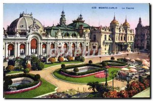 Old Postcard Monte Carlo Casino