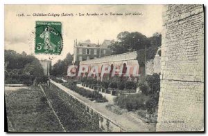 Old Postcard Chatillon Coligny Loiret Les Arcades and the Terrace