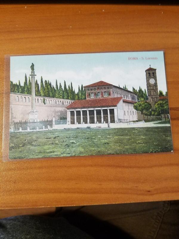 Antique Postcard entitled, Roma - S. Lorenzo  Unposted