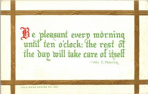 Vintage Early 1900's F.A. Owen Co Greetings Quotation Postcard UNPOSTED