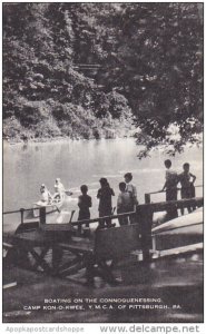 Boating On The Connoquenessing Camp Kon-O-Kwee Y M C A Camp Of Pittsburg Penn...
