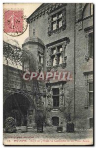 Old Postcard Toulouse Court of L & # 39Hotel De Lasbordes or old grape
