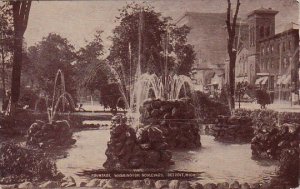 Michigan Detroit Fountain Washington Boulevard 1910