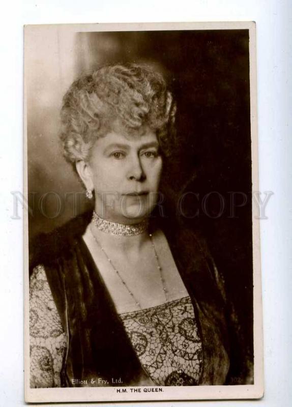 193890 H.M. The QUEEN MARY of Teck Vintage PHOTO Elliott & Fry