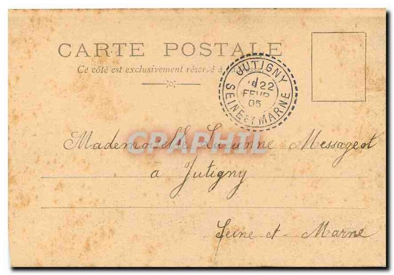 Old Postcard Paris Arc de Triomphe
